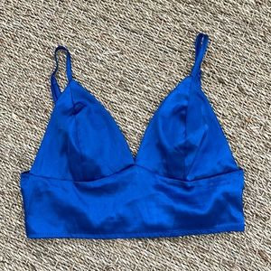Royal blue cropped cami